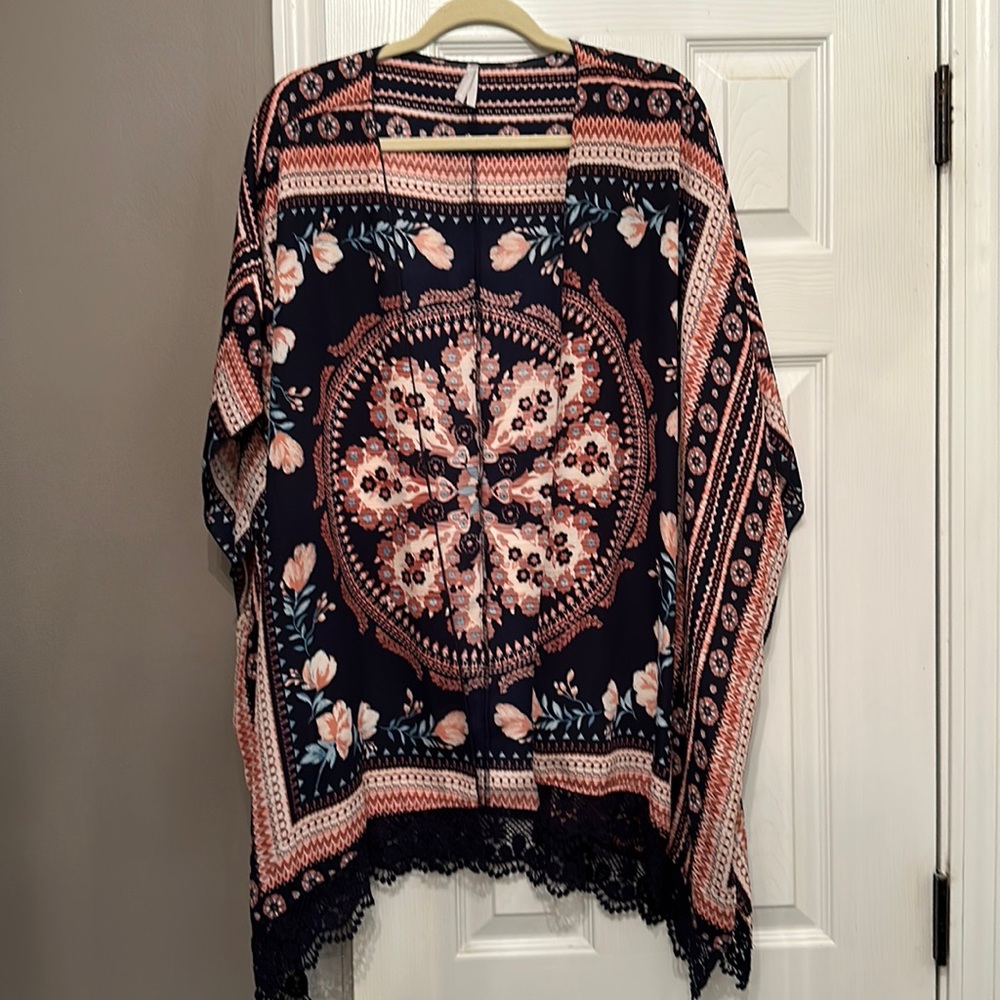 Beautiful Kimono/Overpiece Sz 2X Price is Firm